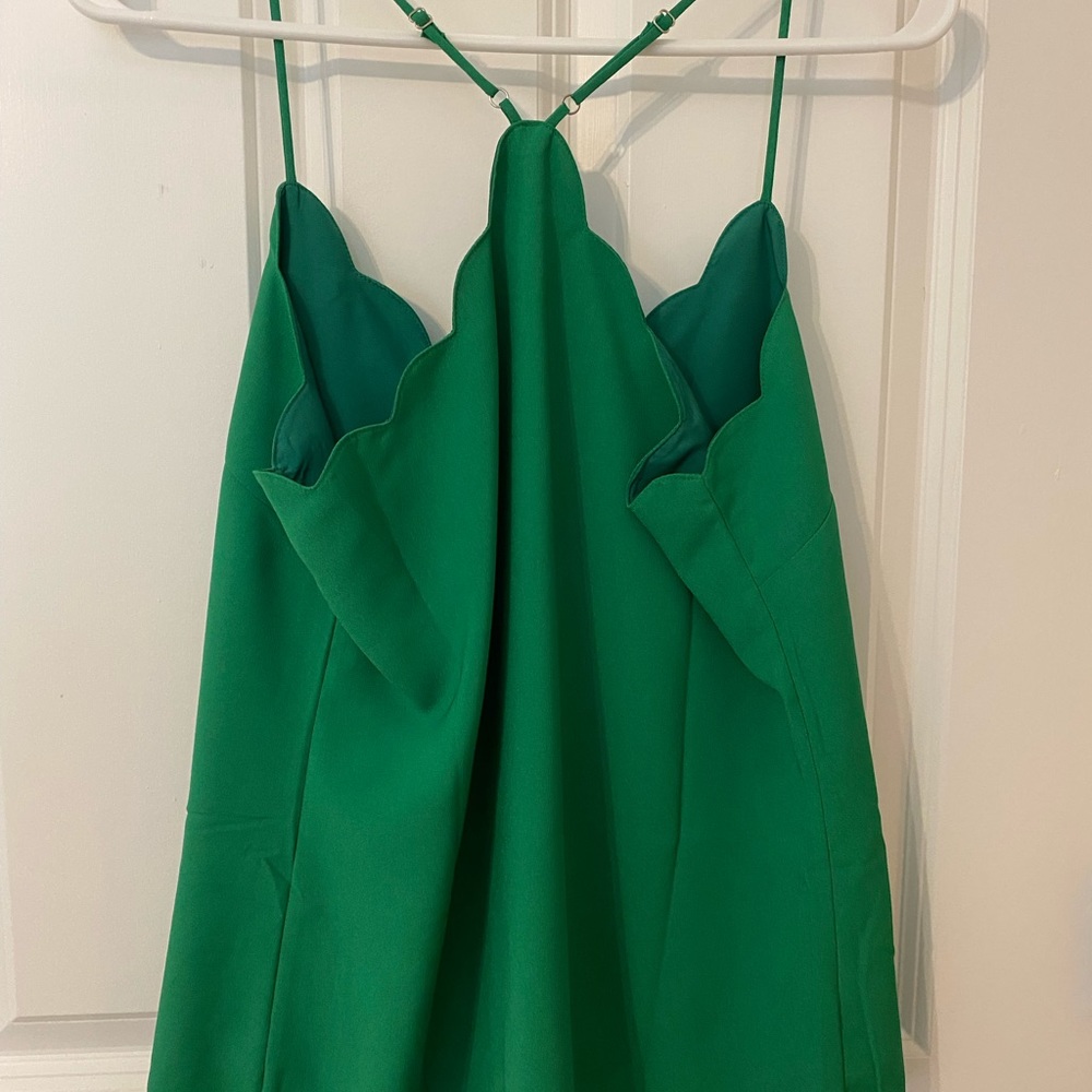 NWT size 4 green scallop cami - Picture 3 of 5